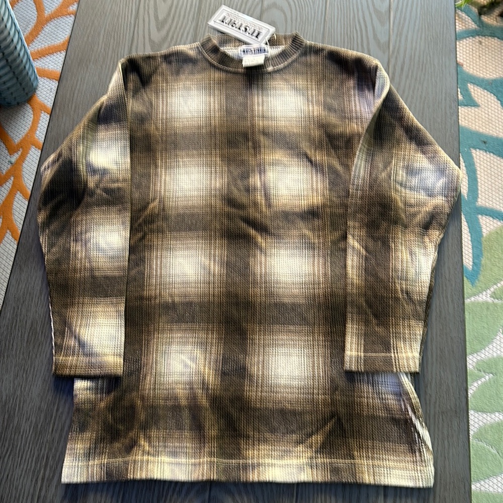 Woman’s Vintage Thermal Henley - New